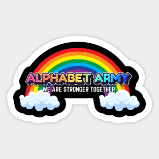 Alphabet Army Sticker